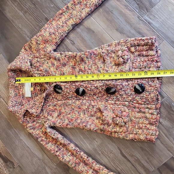 Rare Anthro Leifsdottir Long Sleeve Button Front Wool Blend Cardigan, XXS/XS - Picture 4 of 16